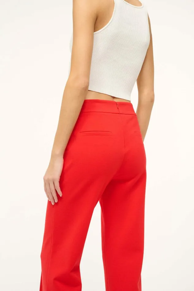 STAUD KNACK PANT Red Rose Women Pants and Shorts STAUD KNACK PANT Red Rose Women Pants and Shorts