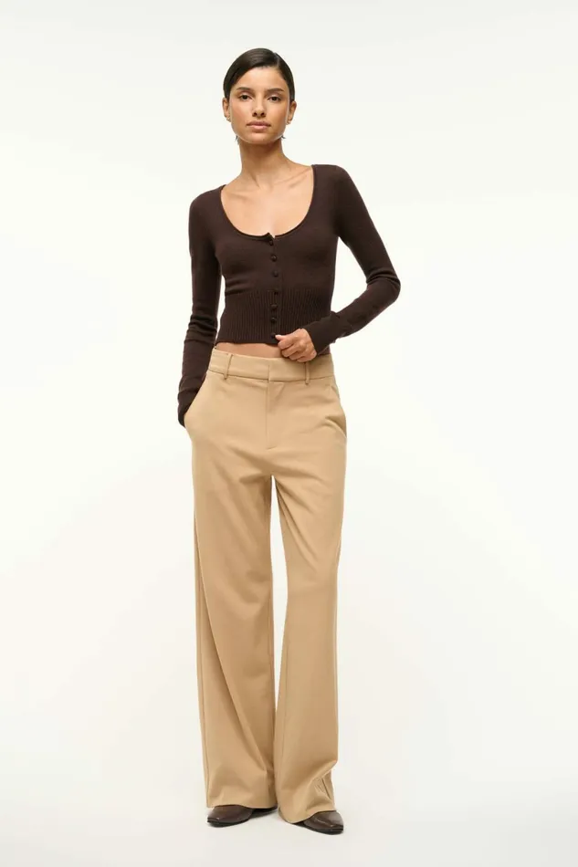 STAUD SABRINA SWEATER Dark Chocolate Women Sweaters