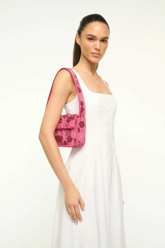 STAUD TOMMY BEADED BAG Blossom Garden Party Women Shoulder STAUD TOMMY BEADED BAG Blossom Garden Party Women Shoulder