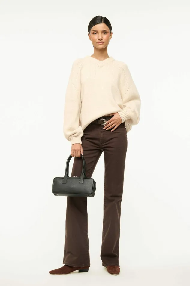 STAUD WILSON SWEATER Oatmeal Women Sweaters