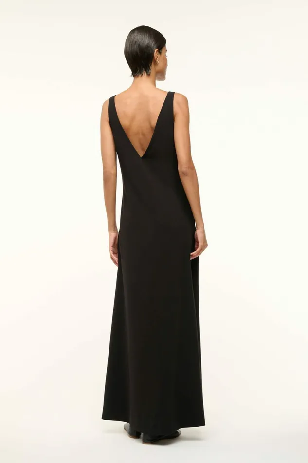 STAUD ZORA DRESS Black Women Dresses STAUD ZORA DRESS Black Women Dresses
