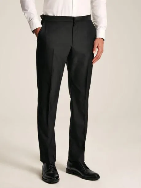 Suits and Tailoring Men Joules Black Slim Fit Tuxedo Suit Trousers
