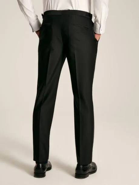 Suits and Tailoring Men Joules Black Slim Fit Tuxedo Suit Trousers