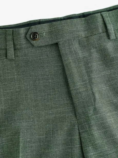 Suits and Tailoring Men Joules Green Slim Textured Suit Trousers