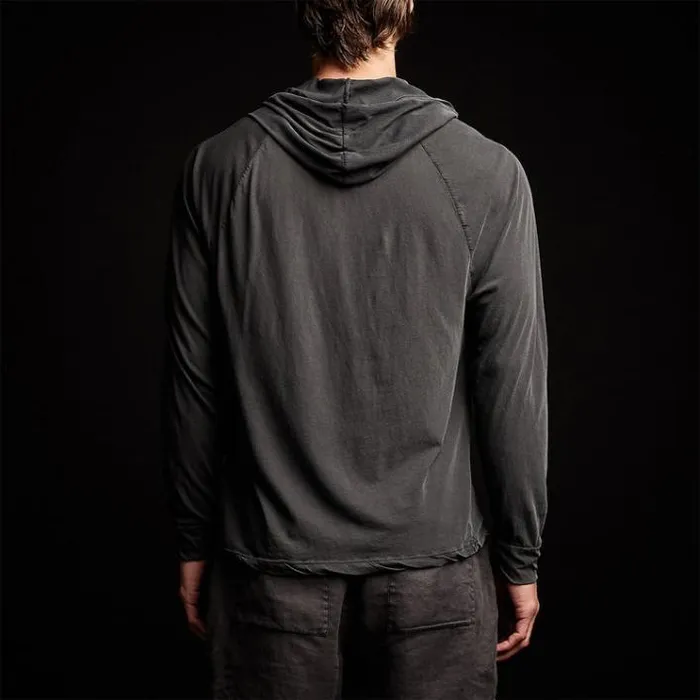 Sweat TopsBottoms Men James Perse High Gauge Jersey Hoodie Magma Pigment