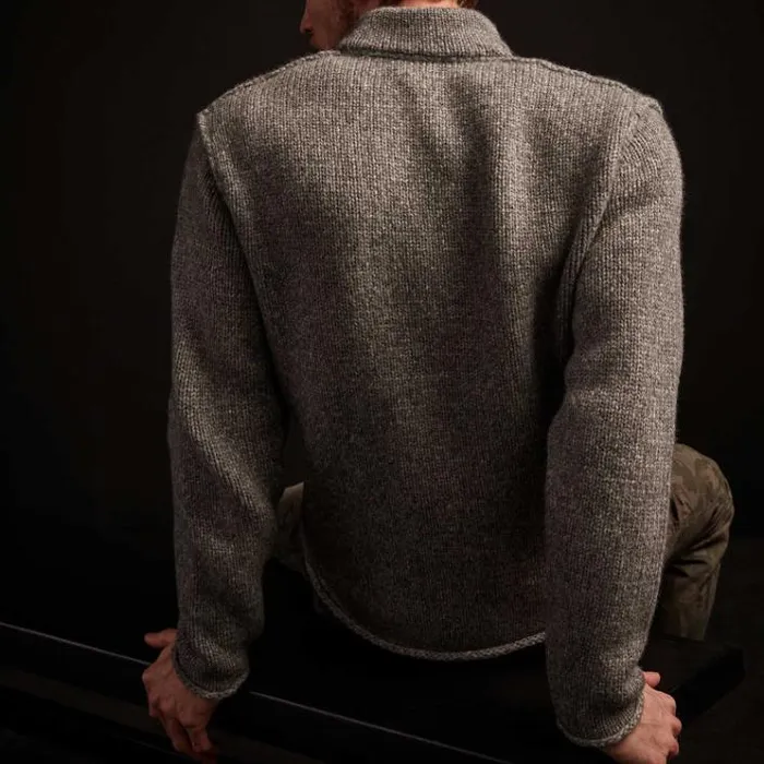 Sweaters Men James Perse Wool Blend Button Up Cardigan Heather Grey
