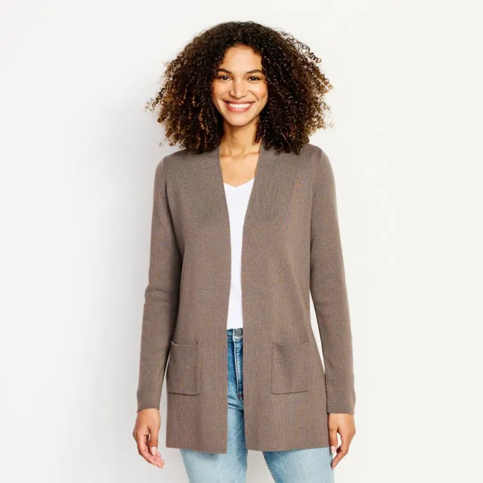 Sweaters Women Orvis AnyWear Cardigan Mushroom