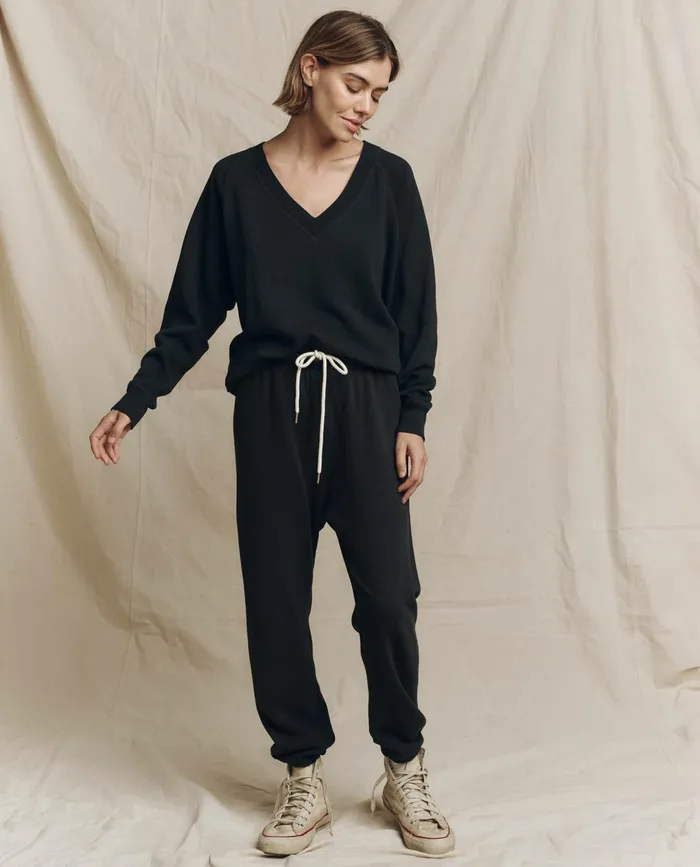 Sweatshirts Women The Great The V Almost Black Sweatshirts Women The Great The V Almost Black
