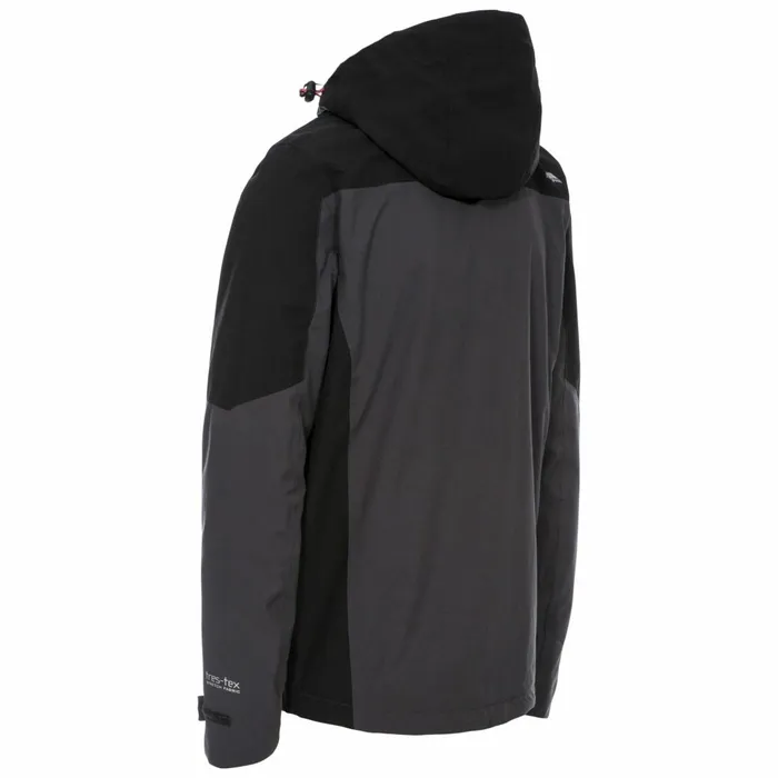 Tappin Waterproof Jacket Dark Grey Men Trespass Waterproof Jackets