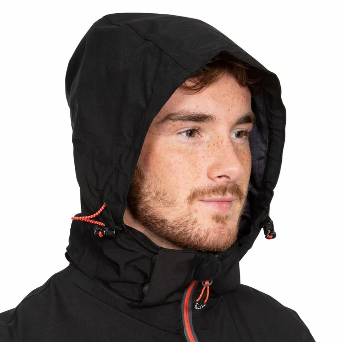 Tappin Waterproof Jacket Dark Grey Men Trespass Waterproof Jackets