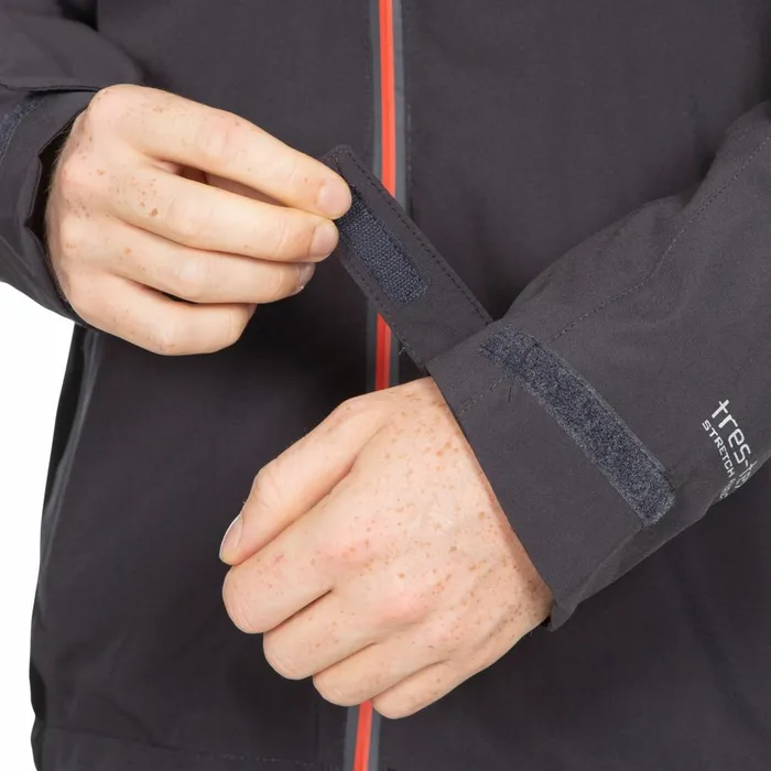 Tappin Waterproof Jacket Dark Grey Men Trespass Waterproof Jackets