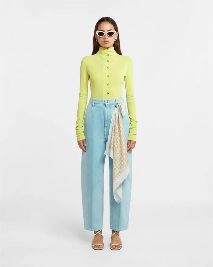 Teddie Lime Superfine Merino Women Nanushka Tops Teddie Lime Superfine Merino Women Nanushka Tops