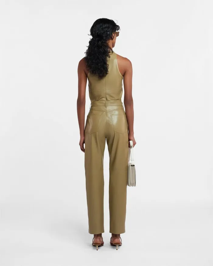 Teza Khaki Okobor Women Nanushka Tops Teza Khaki Okobor Women Nanushka Tops