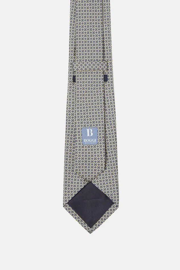 Ties Men Boggi Milano Geometric Motif Silk Tie Yellow Ties Men Boggi Milano Geometric Motif Silk Tie Yellow