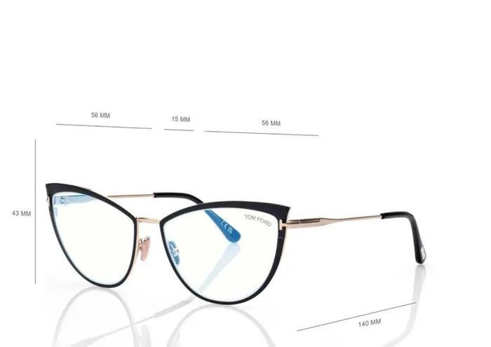 TOM FORD Blue Block Collection Women BLUE BLOCK CAT EYE OPTICALS TOM FORD Blue Block Collection Women BLUE BLOCK CAT EYE OPTICALS
