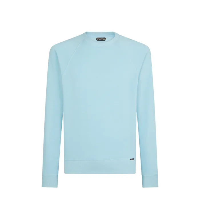 TOM FORD Knitwear Men VINTAGE MELANGE CREW NECK Sky