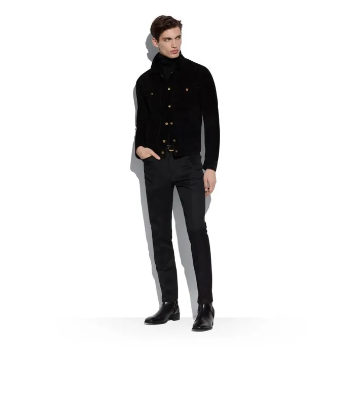 TOM FORD Outerwear Men CASHMERE SUEDE WESTERN JACKET TOM FORD Outerwear Men CASHMERE SUEDE WESTERN JACKET