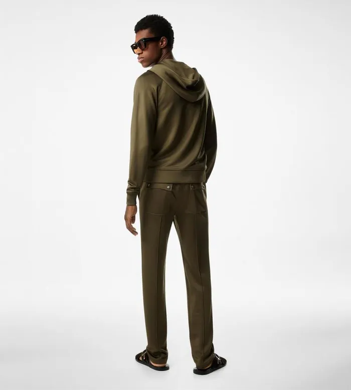 TOM FORD Pants and Shorts Men LUXURY JERSEY SWEATPANTS Dark Olive TOM FORD Pants and Shorts Men LUXURY JERSEY SWEATPANTS Dark Olive