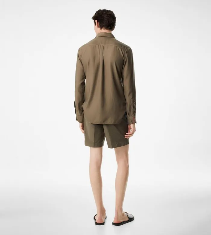 TOM FORD Pants and Shorts Men TECHNICAL FAILLE TAILORED SHORTS