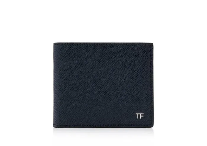 TOM FORD Small Leather Goods Men SMALL GRAIN LEATHER BIFOLD WALLET Midnight Blue TOM FORD Small Leather Goods Men SMALL GRAIN LEATHER BIFOLD WALLET Midnight Blue