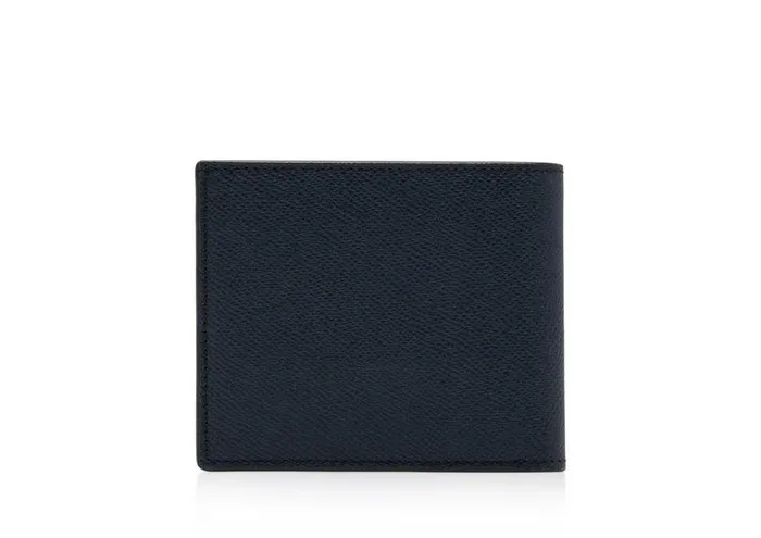 TOM FORD Small Leather Goods Men SMALL GRAIN LEATHER BIFOLD WALLET Midnight Blue