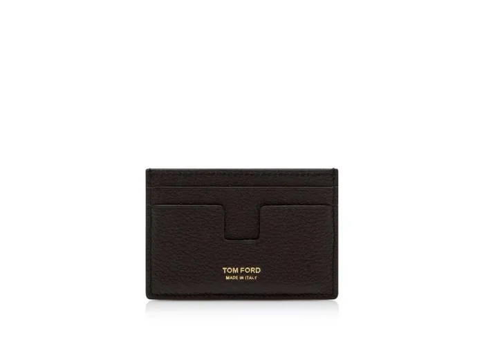TOM FORD Small Leather Goods Men TWOTONE GRAIN LEATHER CLASSIC CARDHOLDER Chocolate Almond TOM FORD Small Leather Goods Men TWOTONE GRAIN LEATHER CLASSIC CARDHOLDER Chocolate Almond