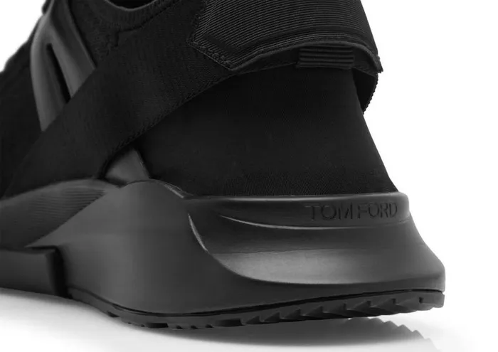 TOM FORD Sneakers Men NEOPRENE SUEDE JAGO SNEAKER Black Black TOM FORD Sneakers Men NEOPRENE SUEDE JAGO SNEAKER Black Black
