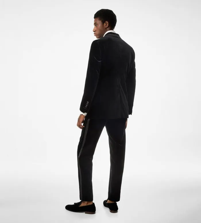 TOM FORD Suits Men COMPACT LIGHT VELVET ATTICUS TROUSER Black TOM FORD Suits Men COMPACT LIGHT VELVET ATTICUS TROUSER Black
