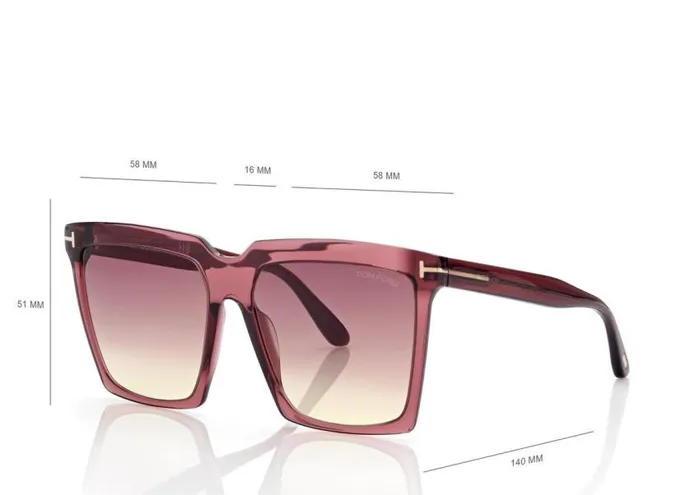 TOM FORD Sunglasses Women SABRINA SUNGLASSES Shiny Bordeaux TOM FORD Sunglasses Women SABRINA SUNGLASSES Shiny Bordeaux