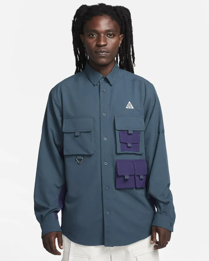 Tops And TShirts Men Nike ACG DriFIT UV 039Devastation Trail039 Deep Junglepurple Inksummit White Tops And TShirts Men Nike ACG DriFIT UV 039Devastation Trail039 Deep Junglepurple Inksummit White