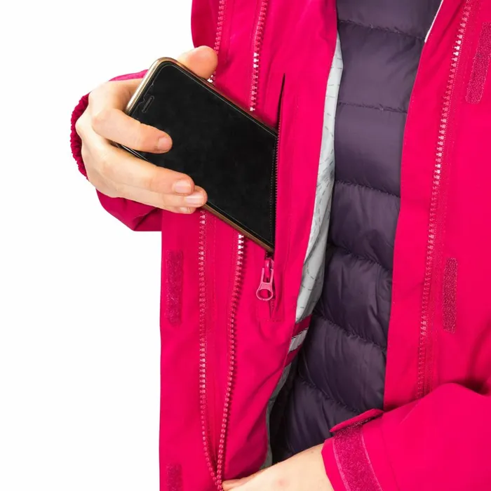 Trailwind 3 In 1 Down Jacket Cerise Women Trespass 3 In 1 Jackets