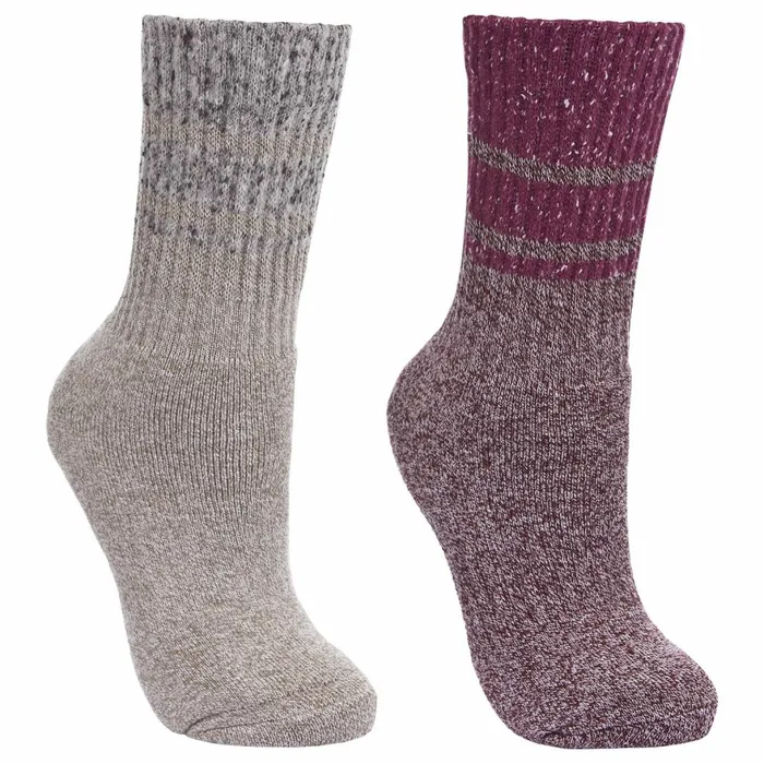 Trespass AntiBlister Walking Socks Hadley Grape Wineoatmeal Women Trespass Socks Trespass AntiBlister Walking Socks Hadley Grape Wineoatmeal Women Trespass Socks