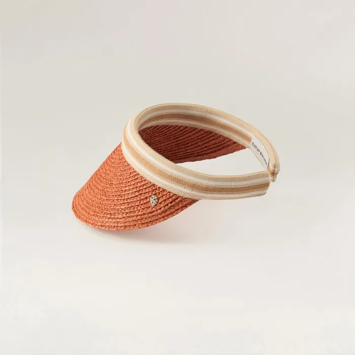 Visors Hats Helen Kaminski Bianca Sunset Nougat Stripe