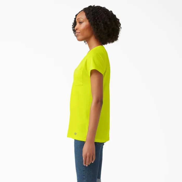 Women039s Cooling Short Sleeve Pocket TShirt Bright Yellow Bright Yellow bwd Women Dickies TShirts Women039s Cooling Short Sleeve Pocket TShirt Bright Yellow Bright Yellow bwd Women Dickies TShirts