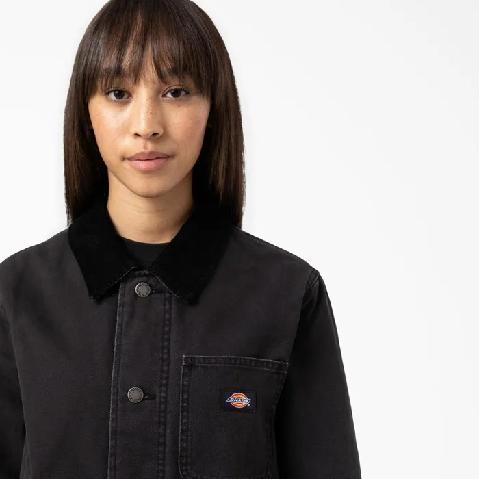 Women039s Duck Canvas Chore Coat Black Black bkx Women Dickies Coats and Jackets Women039s Duck Canvas Chore Coat Black Black bkx Women Dickies Coats and Jackets