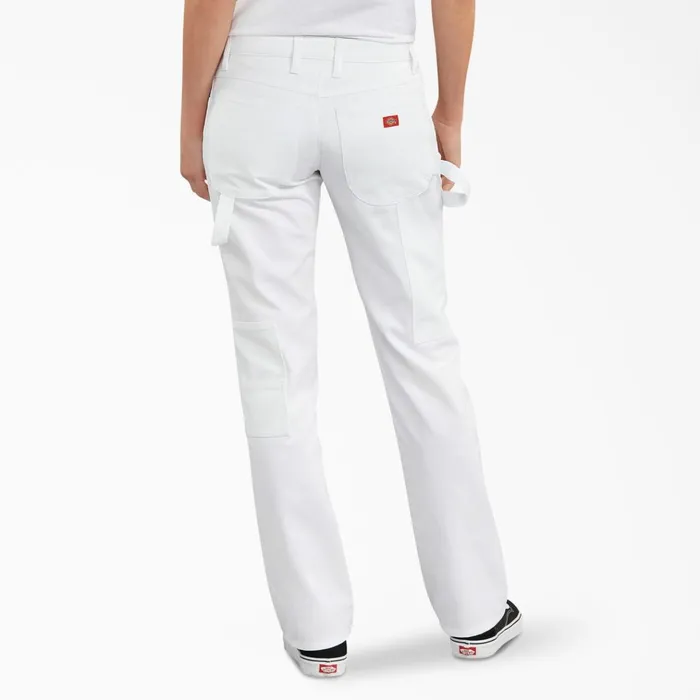 Women039s FLEX Relaxed Fit Carpenter Pants White White wh Women Dickies Painter Pants Women039s FLEX Relaxed Fit Carpenter Pants White White wh Women Dickies Painter Pants