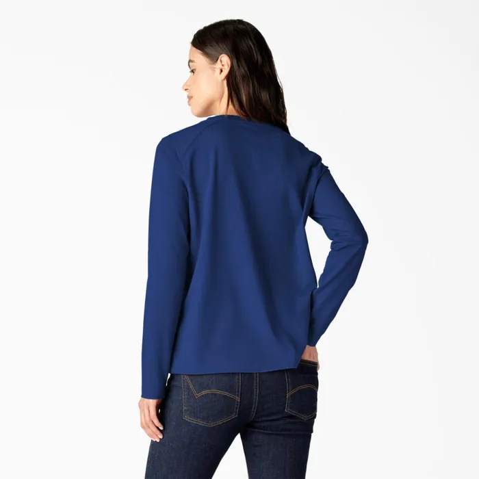 Women039s Heavyweight Henley Surf Blue Surf Blue fl Women Dickies Long Sleeve TShirts Women039s Heavyweight Henley Surf Blue Surf Blue fl Women Dickies Long Sleeve TShirts
