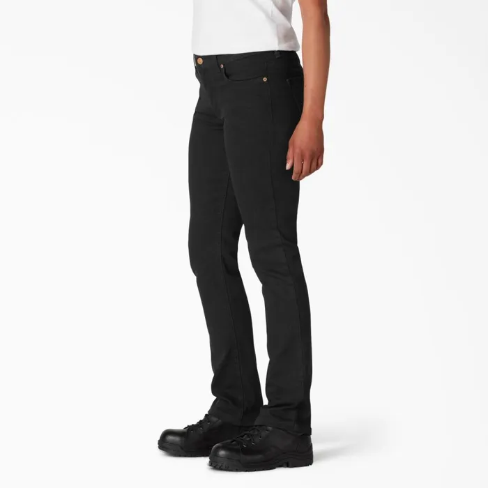 Women039s Perfect Shape Straight Fit Jeans Rinsed Black Rinsed Black rbk Women Dickies Jeans Women039s Perfect Shape Straight Fit Jeans Rinsed Black Rinsed Black rbk Women Dickies Jeans