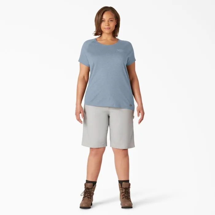 Women039s Plus Cooling Short Sleeve Pocket TShirt Fog Blue Fog Blue fe Women Dickies Hi Vis Women039s Plus Cooling Short Sleeve Pocket TShirt Fog Blue Fog Blue fe Women Dickies Hi Vis