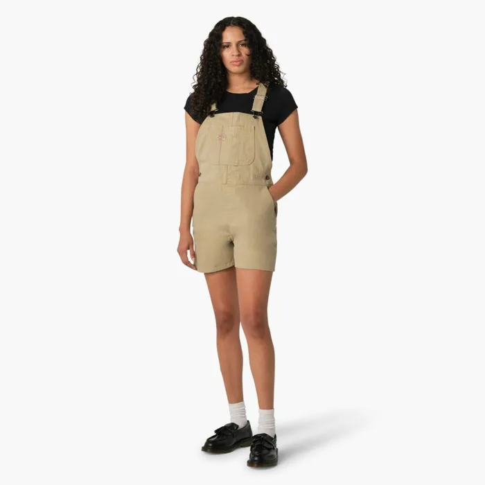 Women039s Relaxed Fit Duck Bib Shortalls Stonewashed Desert Sand Stonewashed Desert Sand sds Women Dickies Overalls Women039s Relaxed Fit Duck Bib Shortalls Stonewashed Desert Sand Stonewashed Desert Sand sds Women Dickies Overalls