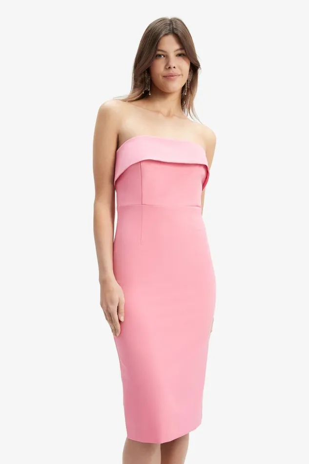 Women Bardot Day To Night Dresses Georgia Dress In Candy Pink Women Bardot Day To Night Dresses Georgia Dress In Candy Pink