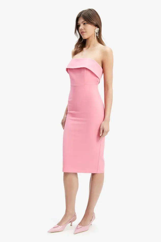 Women Bardot Day To Night Dresses Georgia Dress In Candy Pink Women Bardot Day To Night Dresses Georgia Dress In Candy Pink