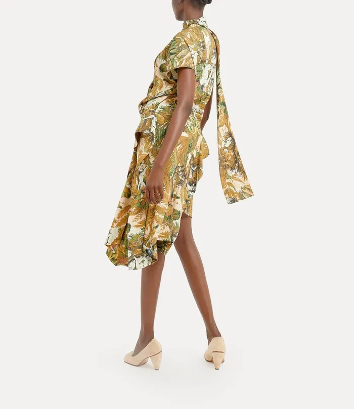 Women Baroness Bib Dress Jungleprint Vivienne Westwood Dresses Women Baroness Bib Dress Jungleprint Vivienne Westwood Dresses