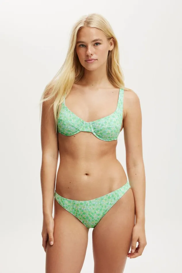 Women Bikinis Cotton On Full Bikini Bottom Georgette Floral Greens Women Bikinis Cotton On Full Bikini Bottom Georgette Floral Greens