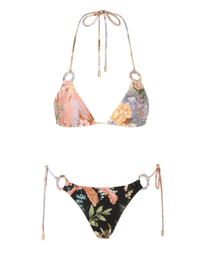 Women Bikinis Zimmermann Tallow Spliced Ring Bikini Spliced