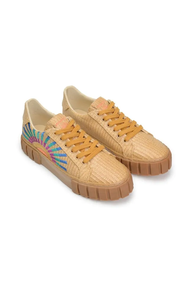 Women Boots and Sneakers Farm Rio Rainbow Island Flatform Sneaker