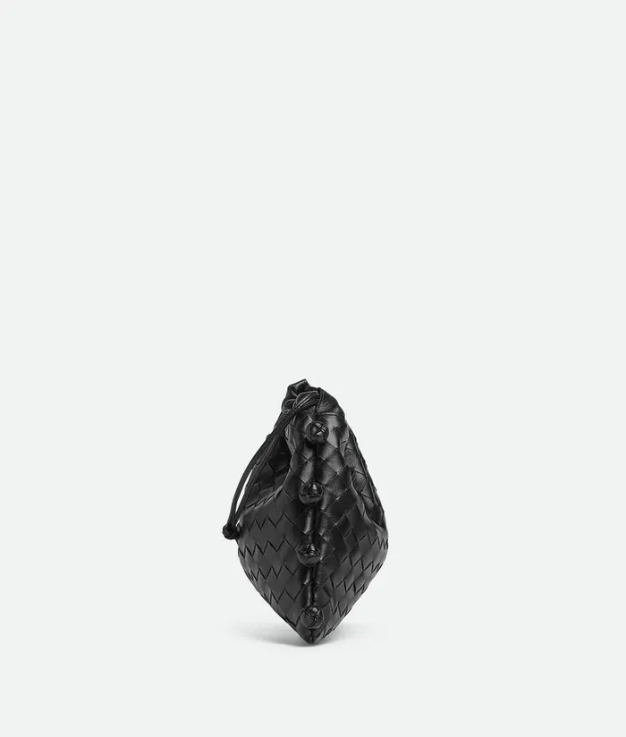Women Bottega Veneta Mini Dustbag Black