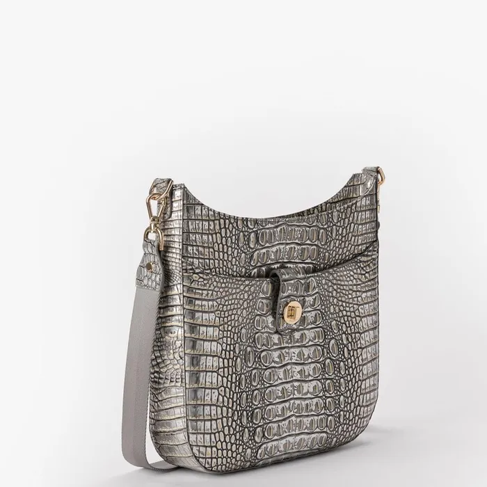 Women Brahmin Crossbodies Leia Chrome Melbourne Women Brahmin Crossbodies Leia Chrome Melbourne