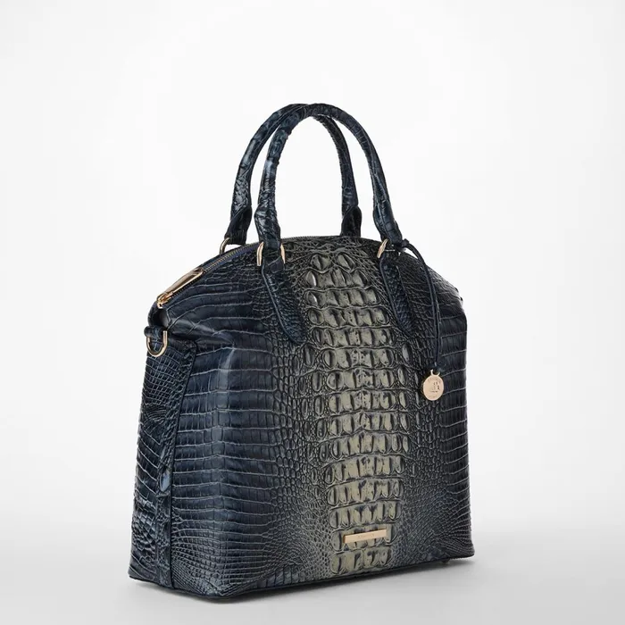 Women Brahmin Satchels Large Duxbury Satchel Twilight Blue Ombre Women Brahmin Satchels Large Duxbury Satchel Twilight Blue Ombre
