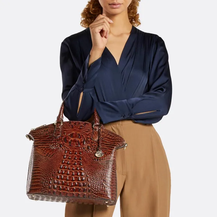 Women Brahmin Satchels Large Duxbury Satchel Twilight Blue Ombre Women Brahmin Satchels Large Duxbury Satchel Twilight Blue Ombre